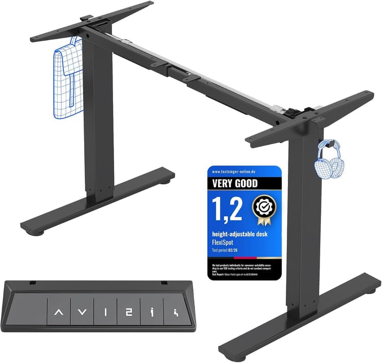 Flexispot E7 estructura escritorio elevable eléctrico doble motor sin tablero