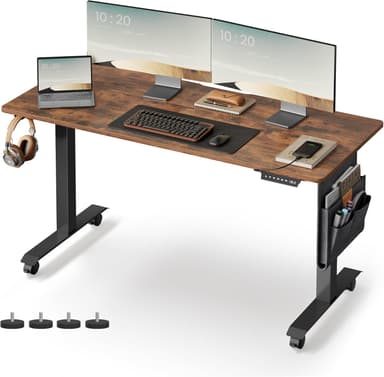 VASAGLE escritorio elevable electrico 140x60 grande barato